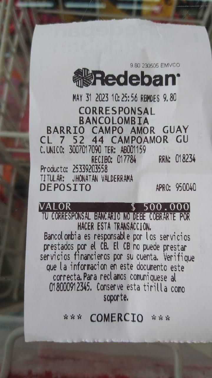 Redeban POS voucher